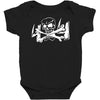 4x4 truck cross bone skull Baby Bodysuit