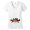 March Peeking Out Baby Boy Women's V-Neck T-Shirt