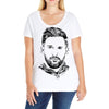 lionel messi 2 Ladies Curvy T-Shirt