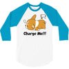 corgi cute puppy low battery charge me 3/4 Sleeve Shirt