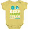 keep earth clean it's not uranus kawaii planets Baby Onesie