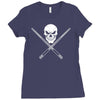 pool ball player Ladies Fitted T-Shirt