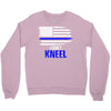 i don't kneel   patriotic stand for the flag, kneel for the dead Crewneck Sweatshirt