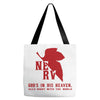 Nerv Gods In His Heaven Alls Right With The World Tote Bags