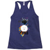 who loves poodle Racerback Tank