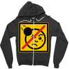 not the face Zipper Hoodie