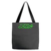 black funny glow in dark glowing Tote Bags