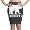 new bear deer beer funny Pencil Skirts