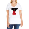 pool black red Ladies Curvy T-Shirt