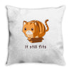 if it fits i sits Throw Pillow