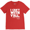 i can't with yall V-Neck Tee