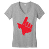 gun 'em down Women's V-Neck T-Shirt
