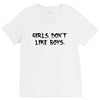 girls dont like boys V-Neck Tee