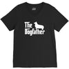 the dogfather pembroke welsh corgi white V-Neck Tee
