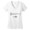 bike maths Women's V-Neck T-Shirt