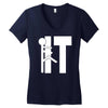 fuck it Women's V-Neck T-Shirt