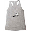 stop following me monkey Racerback Tank