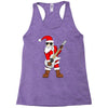 rock star santa claus father christmas Racerback Tank