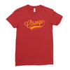 orange Ladies Fitted T-Shirt