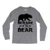 Beware Of The Bear Long Sleeve Shirts