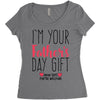I'm Your Father's Day Gift Mom Says You're Welcome Women's Triblend Scoop T-shirt