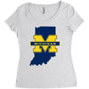 Indiana for Michigan - Limited edition Women's Triblend Scoop T-shirt