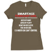 Smartass February Girl Ladies Fitted T-Shirt