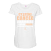 Uterine Cancer Awareness I Wear Peach For Some Special To Me Maternity Scoop Neck T-shirt