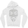 v for vendetta mask guy fawkes cool girls womens cotton t shirt dw01 Zipper Hoodie
