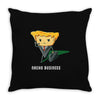 what's in his briefqueso Throw Pillow