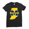 indiana for michigan Ladies Fitted T-Shirt