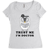Trust Me i'm Doctor Women's Triblend Scoop T-shirt