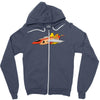 top bun Zipper Hoodie