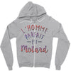 l homme parfait est motard Zipper Hoodie