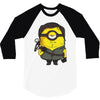 minion jaune 3/4 Sleeve Shirt