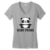 Baby Panda Women's V-Neck T-Shirt