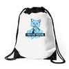 cat person Drawstring Bags