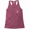 breast cancer ribbon survivor pocket Racerback Tank