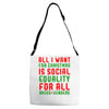 all i want for christmas Adjustable Strap Totes