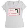 merry christmas Women's Triblend Scoop T-shirt