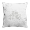 i'm happy Throw Pillow