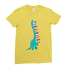 book dinosaurs Ladies Fitted T-Shirt