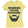 mens bearded Ladies Fitted T-Shirt