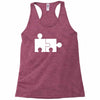 rude jigsaw ideal birthday present or gift Racerback Tank