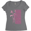 breast cancer Women's Triblend Scoop T-shirt
