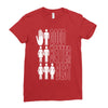rude good better best, ideal birthday gift or present Ladies Fitted T-Shirt