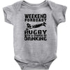 weekend rugby forecast beer pub drink Baby Onesie