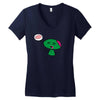 zombie cartoon Women's V-Neck T-Shirt