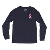 breast cancer ribbon survivor pocket Long Sleeve Shirts