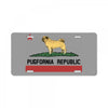 colifornia republic parody pugfornia republic License Plate